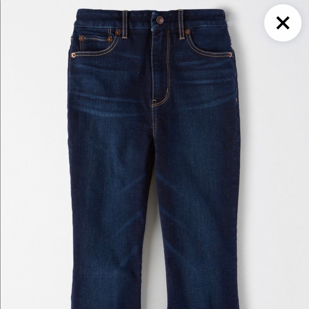 Curvy extra high high waisted flare jeans